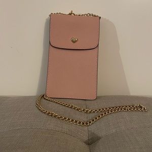 Adorable Coach pink phone and card holder.